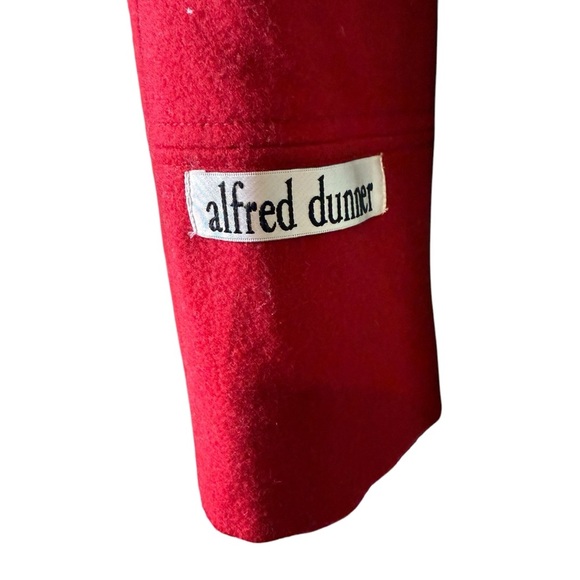Alfred Dunner Red Wool Jacket Women’s 16 Button Front Classic Winter Coat Chic - Picture 8 of 14